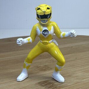 Saban 1994 Mighty Morphin Power Rangers Yellow Ranger Mini Figure Cake Topper 3”